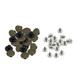 17mm Bronze Design Jeans Buttons with Pins (Pack of 10)